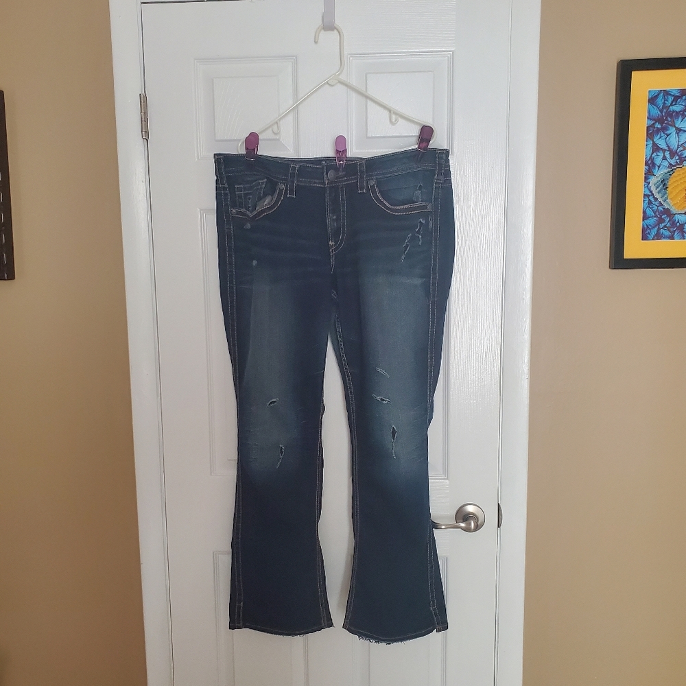Silver Plus Size Jeans Indigo Blue